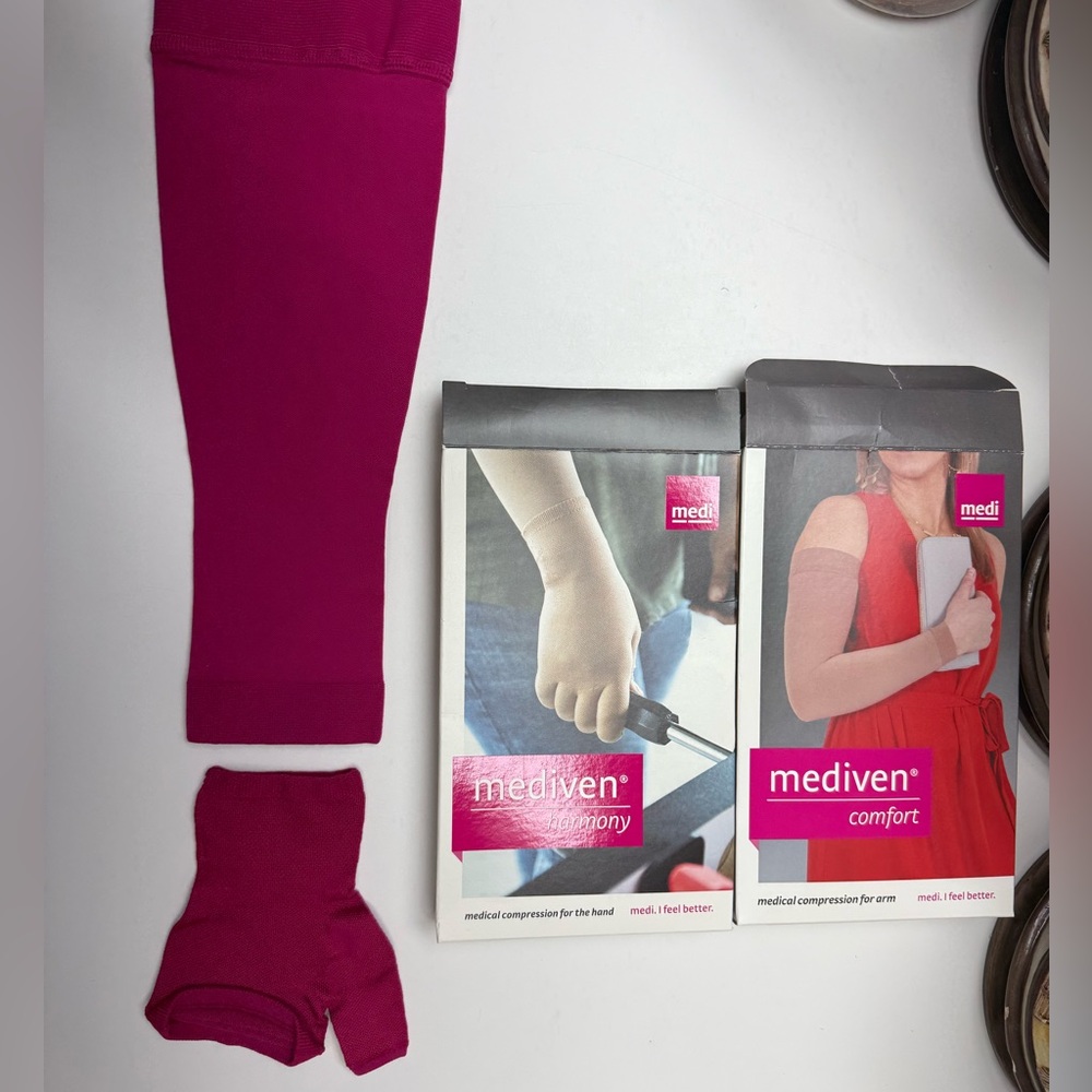 Mediven Pink Compression Arm & Hand Sleeve…Therapy to Control Lymphedema
